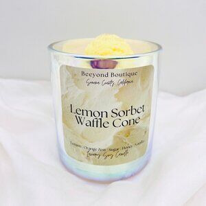 Lemon Sorbet Waffle Cone 12 OZ. Luxury Soy Candle